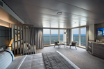 Obrázek kajut pro paluby 11, 12 a 14 na MSC World Asia