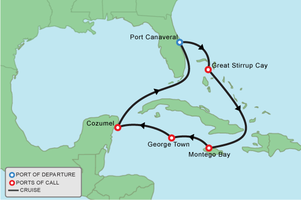 Little Stirrup Cay Map