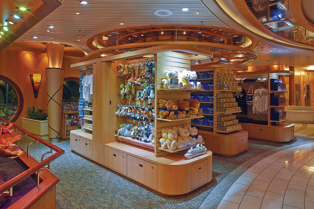 do cruise ships have gift shops